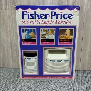 Vintage Fisher-Price Sound 'N Lights Baby Monitor 1993 WORKS GREAT!